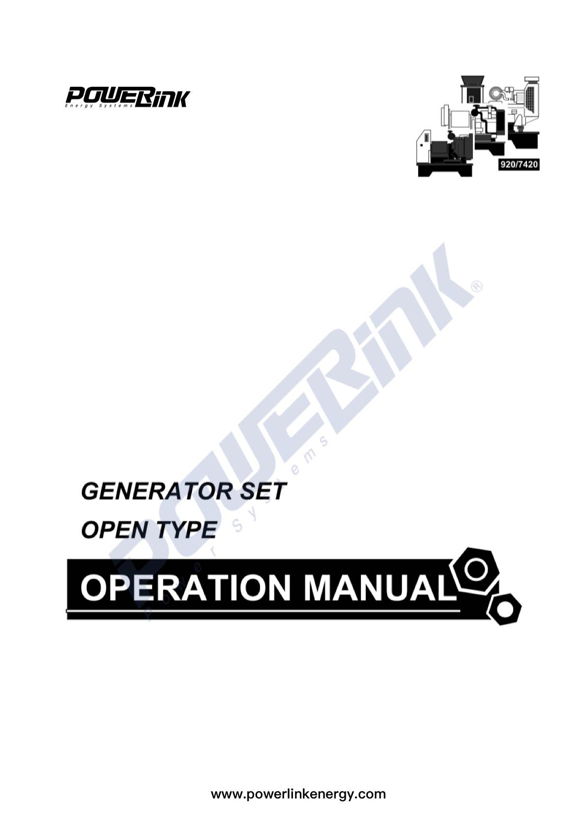 Open diesel unit operation manual