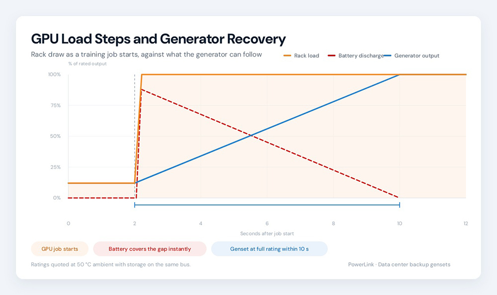 GPU Load Steps and Generator Recovery