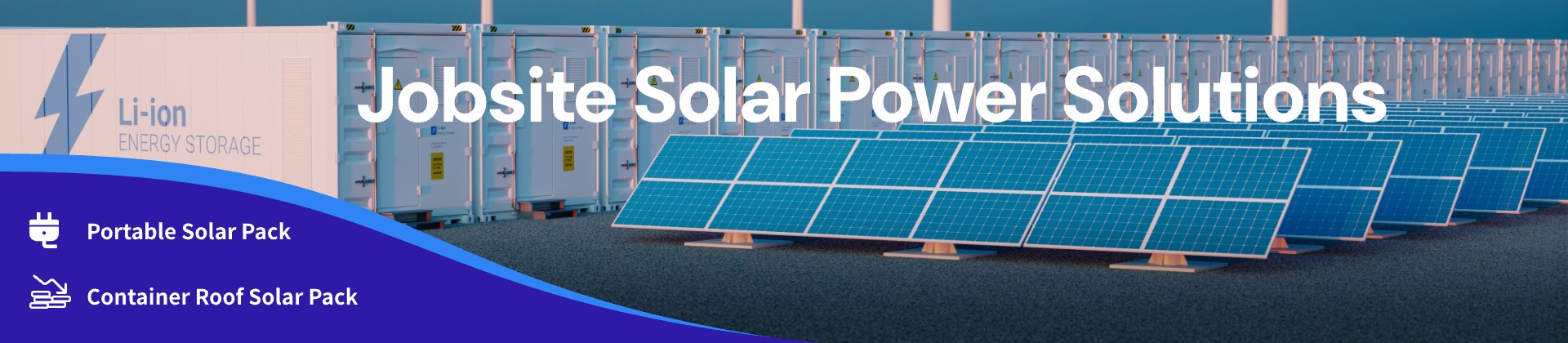 Jobsite solar power solutions